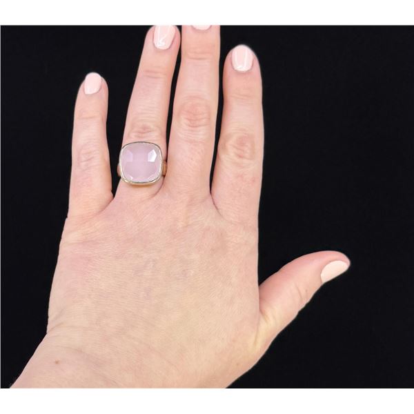 Sterling Silver Rose Quartz Ring