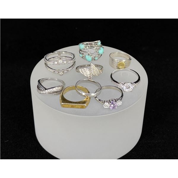 Collection of Sterling Silver Rings