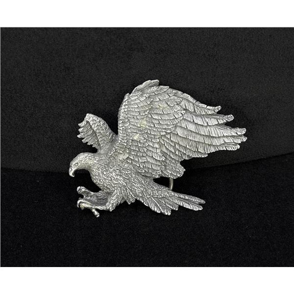 Bergamot Brass Pewter Eagle Cowboy Belt Buckle