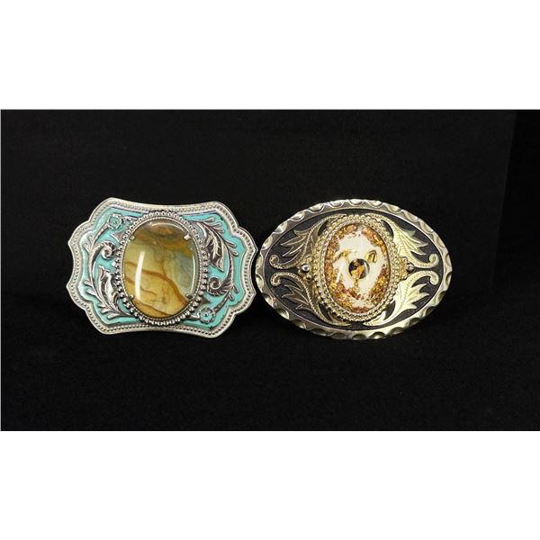 Gold Miner Jasper Cowboy Belt Buckles