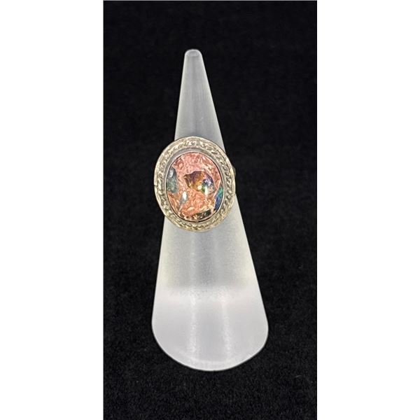 Mexican Opal Sterling Silver Ring