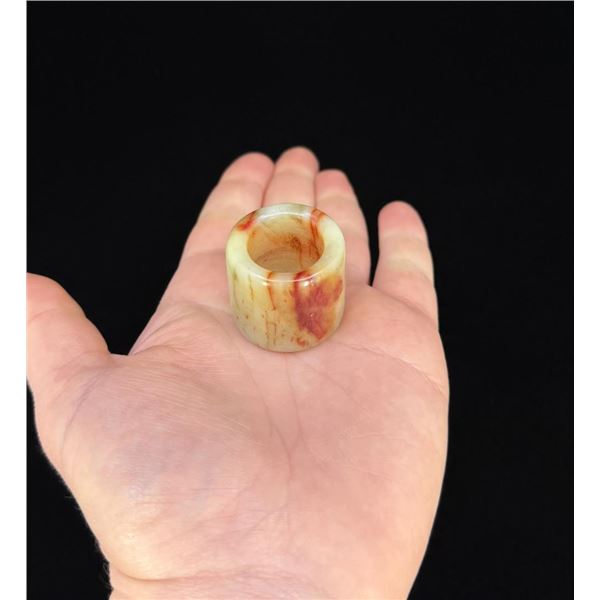 Antique Chinese Jade Archer's Thumb Ring
