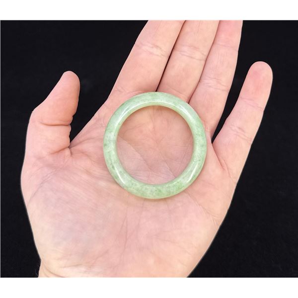 Chinese Green Jade Bangle Bracelet