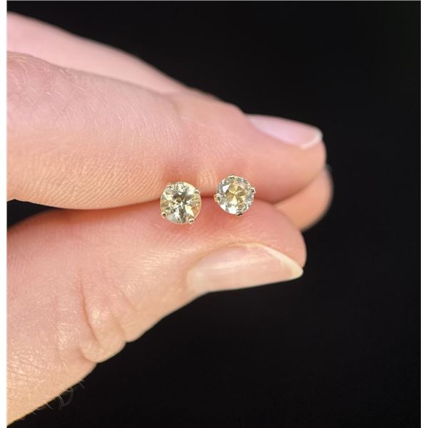 10k Gold Peridot Earrings