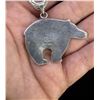 Image 3 : Zuni Sterling Silver Liquid Silver Bear Necklace