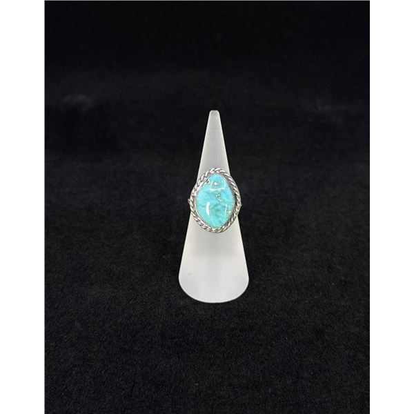 Navajo Sterling Silver Turquoise Ring