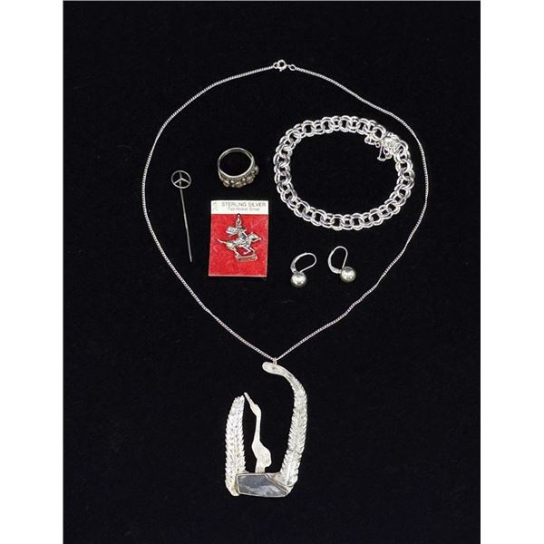 Collection of Sterling Silver Jewelry