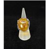 Image 1 : Baltic Amber Sterling Silver Ring