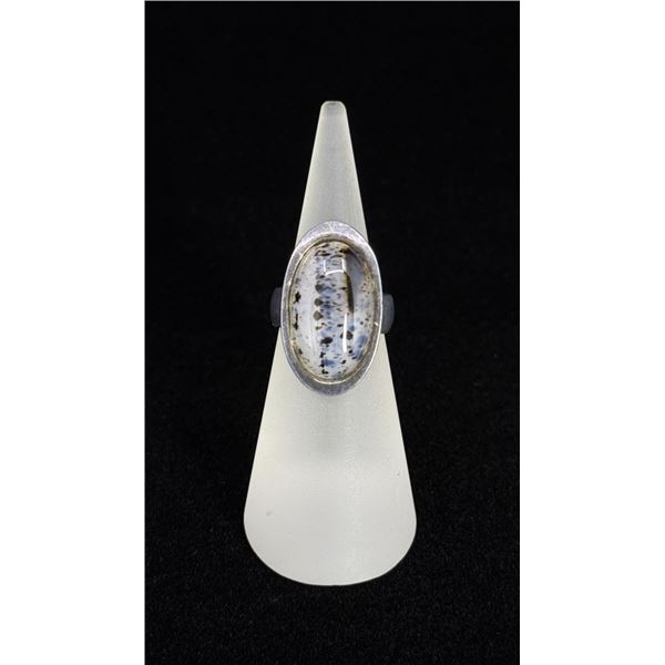 Sterling Silver Montana Picture Agate Ring