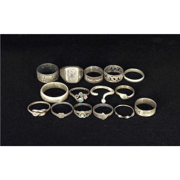 Collection of Sterling Silver Rings