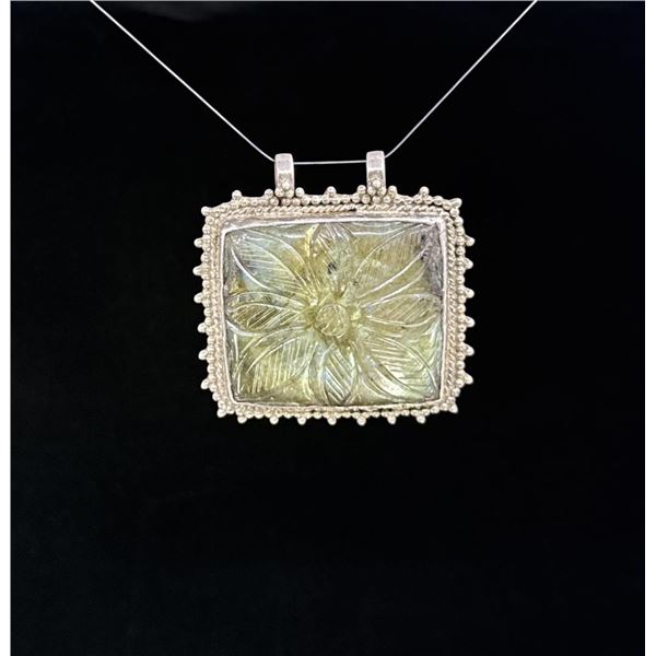 Labradorite Sterling Silver Pendant