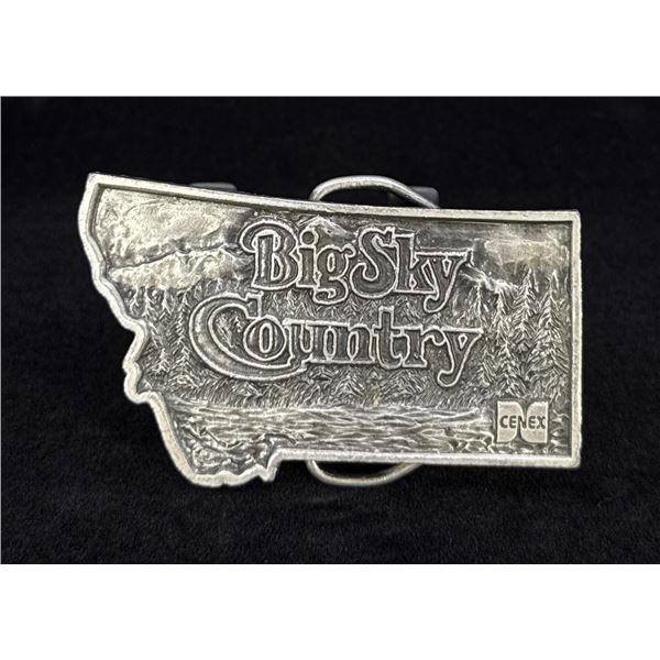 Bergamot Brass Pewter Montana Belt Buckle