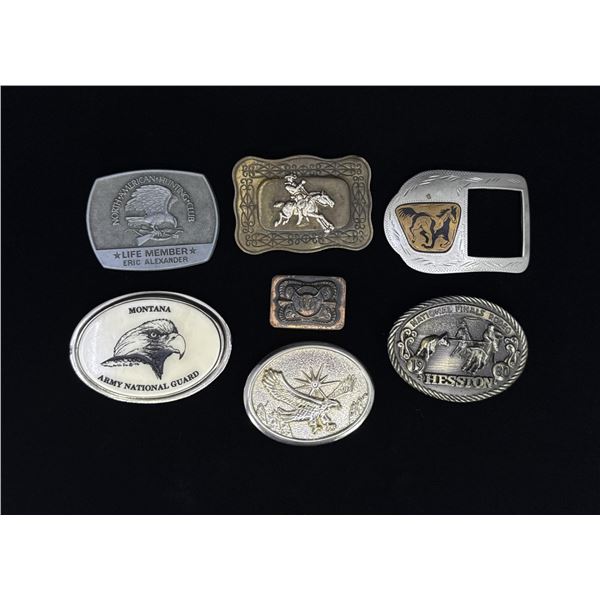 Collection of Cowboy Belt Buckles