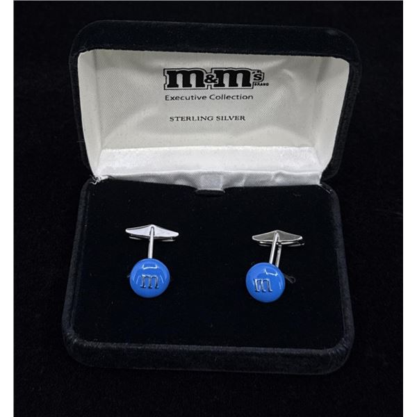 M&M's Sterling Silver Executive Cufflinks