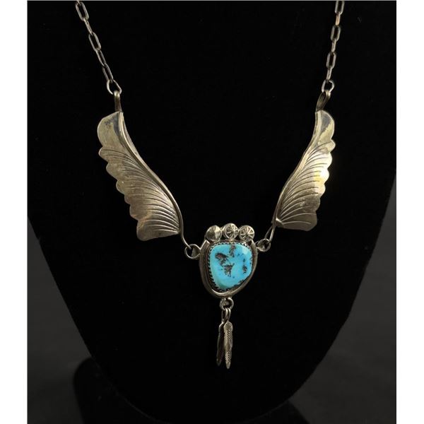 Navajo Sterling Silver Turquoise Necklace