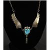 Image 1 : Navajo Sterling Silver Turquoise Necklace