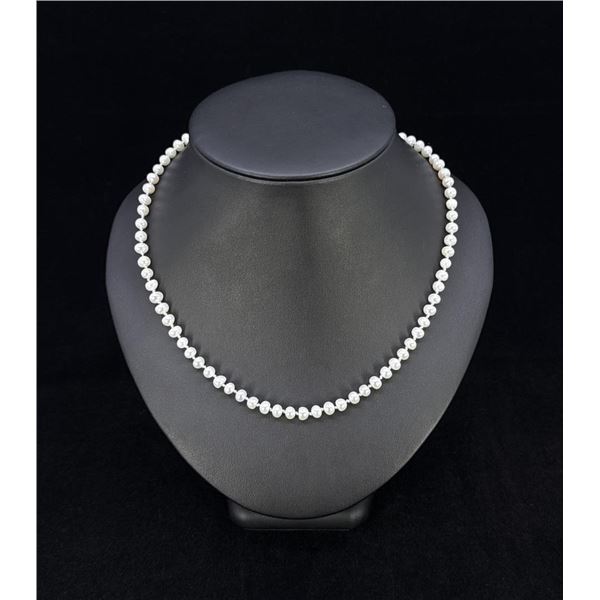 Sterling Silver Cultured Pearl Necklace