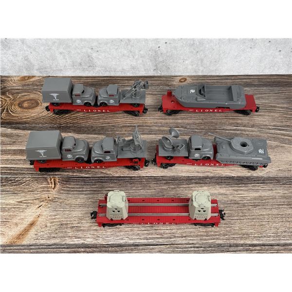 Lionel 6803 6805 6806 6807 6809 Military Flat Cars