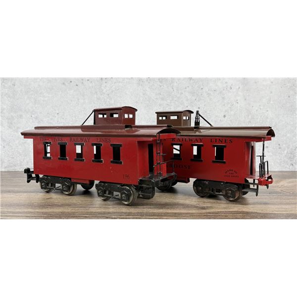 Ives Railway 196 Caboose Cars