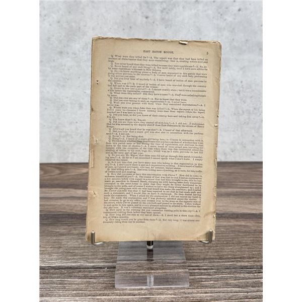 1871 1872 U.S. Congressional Ku-Klux Investigation