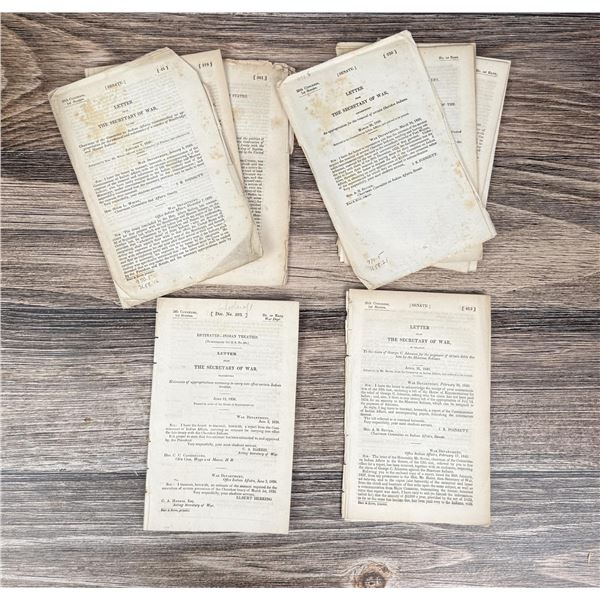 Indian Wars Senate Hearing Documents