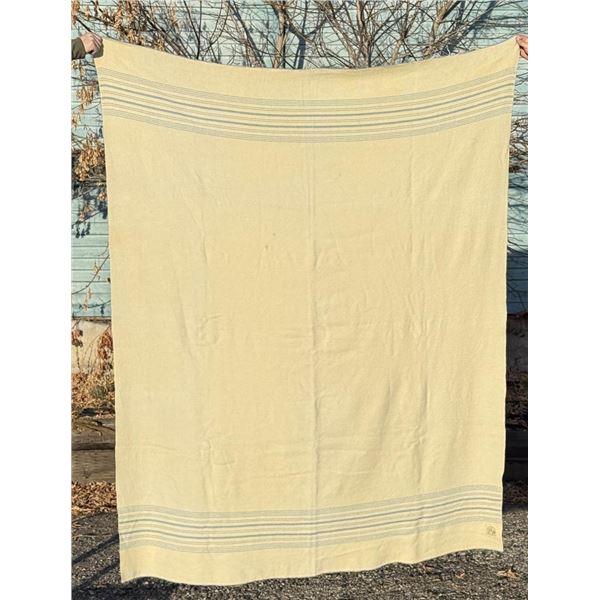Antique Wool Horn Brothers Fur Trade Blanket