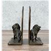 Image 2 : Antique Cast Metal Lion Bookends
