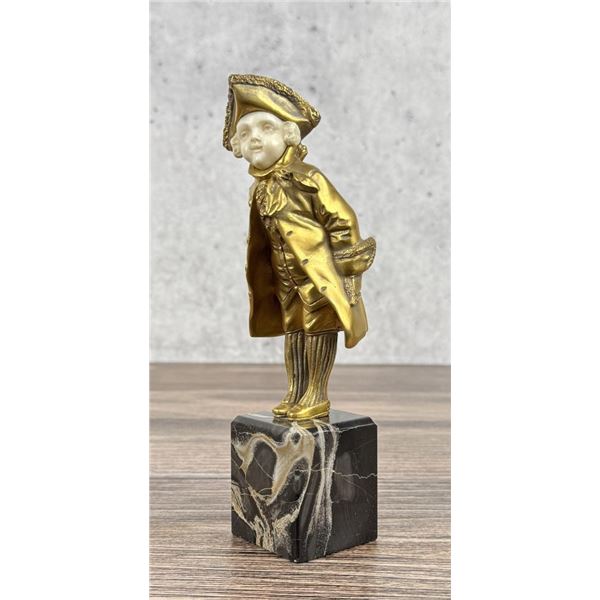 Georges Omerth Little Marquis French Gilt Bronze