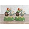 Image 1 : Hubley 332 Cast Iron Kissing Dutch Kids Bookends