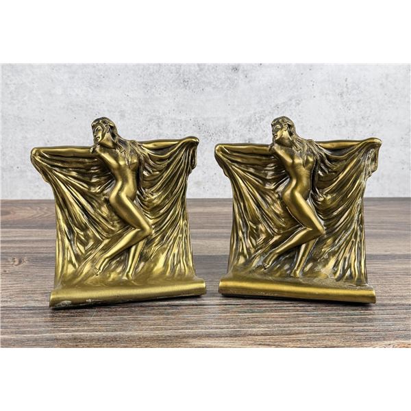 Jefferson International Art Deco Nude Bookends