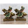 Image 4 : Paul Herzel Marion Bronze Knight Crusader Bookends