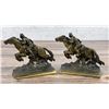 Image 1 : Brass Pony Express US Mail Rider Bookends