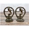 Image 2 : Art Nouveau Nude in Wreath Cast Iron Bookends
