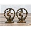 Image 4 : Art Nouveau Nude in Wreath Cast Iron Bookends