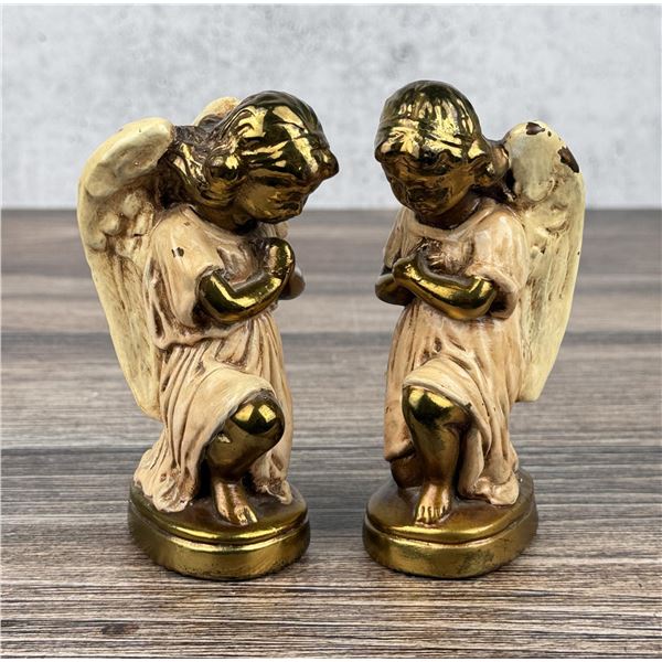 Bronze Clad Angels Praying Bookends