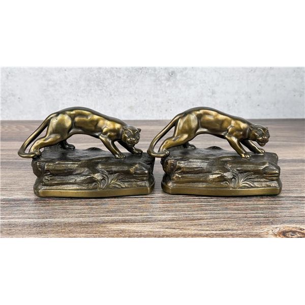 Kronheim & Oldenberg K&O Panther Cougar Bookends