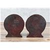 Image 4 : Cast Iron Art Nouveau Veiled Lady Bookends