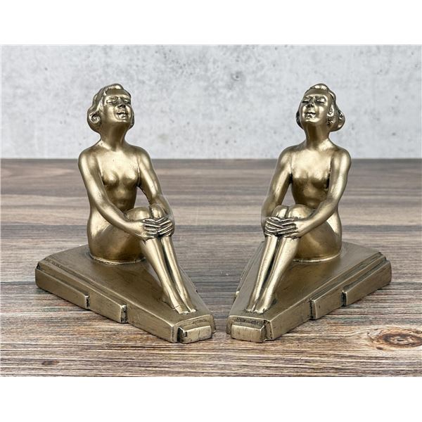 Nuart Creations Art Deco Nude Bookends