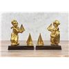 Image 2 : Jennings Brothers Dutch Children Sailboat Bookends