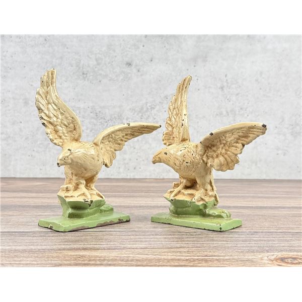 Cast Iron Eagle Bookends