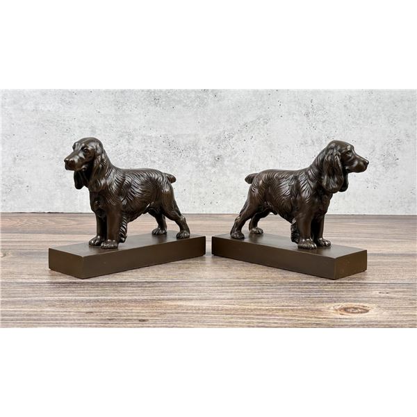 Jennings Brothers Cocker Spaniel Bookends