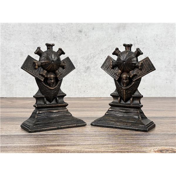 Bronze Amelia Earhart Bookends