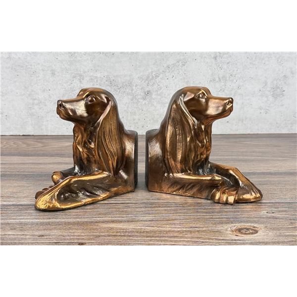 Saxton Chavalas 46 Hunting Dog Bookends