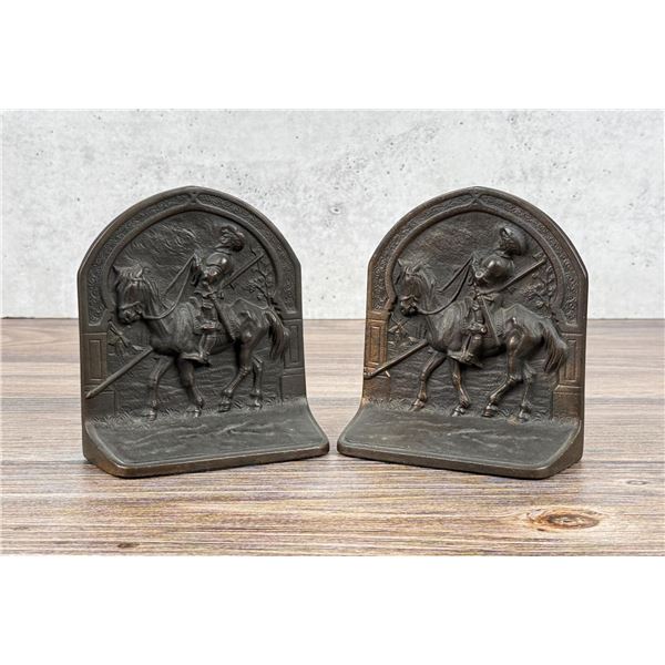Hubley No 243 Cast Iron Don Quixote Bookends
