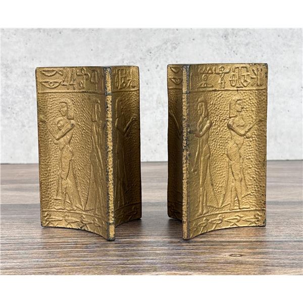 Cast Iron Equyptian Revival Bookends