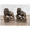 Image 1 : Roaring Lion Cast Iron Bookends