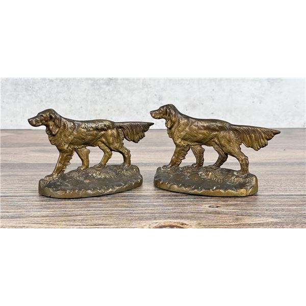 Judd Cast Iron Irish Setter Dog Bookends