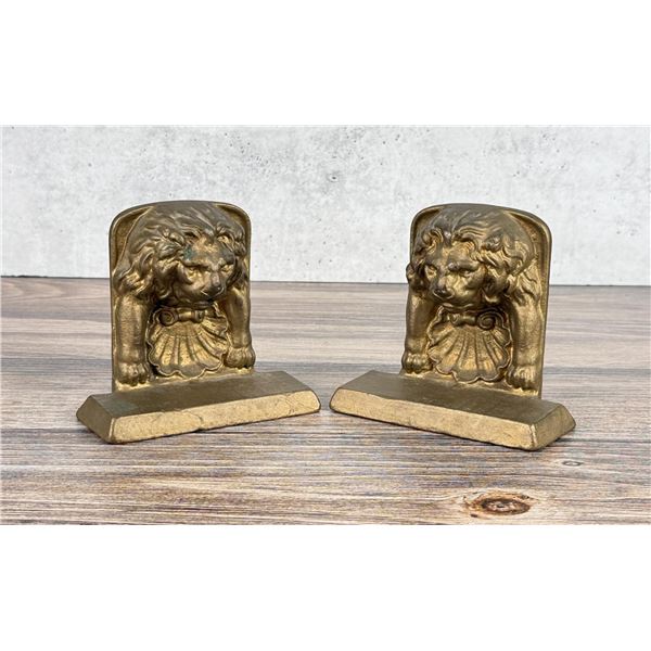 Cast Iron Lion Wall Fountain Bookends
