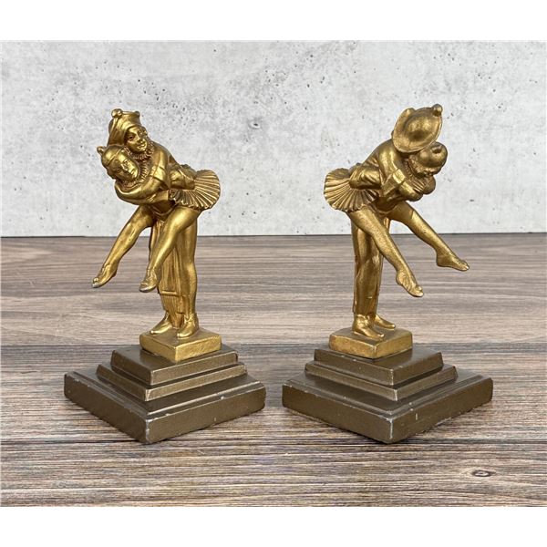 Frankart Court Jester Harlequin Bookends