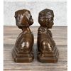 Image 2 : Armor Bronze Dutch Man & Woman Bookends